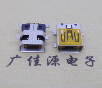 洪梅镇迷你USB插座,MiNiUSB母座,10P/全贴片带固定柱母头