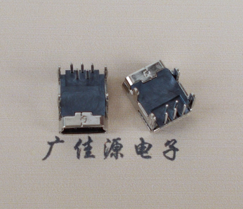 洪梅镇Mini usb 5p接口,迷你B型母座,四脚DIP插板,连接器
