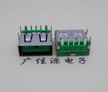 洪梅镇5A大电流 快充接口 USB5p绿胶芯 常规母座