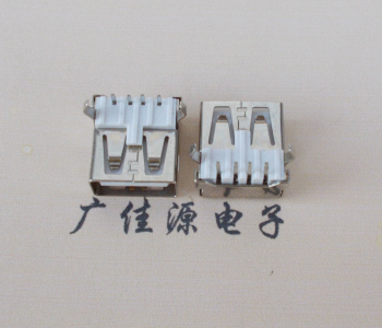 洪梅镇USB AF母座 LCP 耐高温250度280度 环保白胶芯
