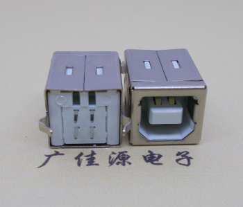 洪梅镇USB BF180度母座 打印机接口 立式直插带赛