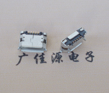 洪梅镇Micro USB 5pin接口 固定脚距6.4插板有柱卷边