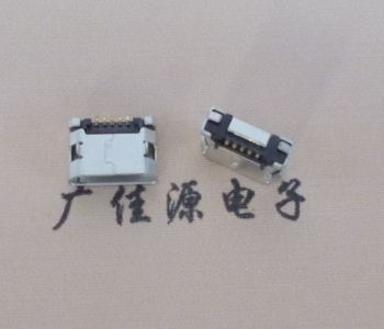 洪梅镇MICRO USB接口 90度卧式母座 插板有柱直边