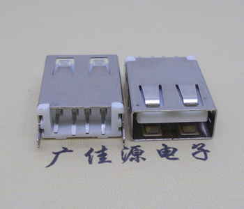 洪梅镇USB AF立式 直插 加长款17.5MM 大电流3A插座