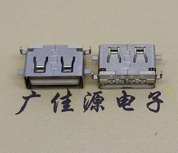洪梅镇USB母座 前贴后插 沉版1.1/1.9总长8.5mm大电流