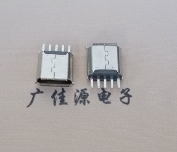 洪梅镇Micro USB接口 母座B型5p引脚焊线无后背