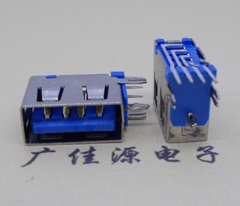洪梅镇USB 测插2.0母座 短体10.0MM 接口 蓝色胶芯