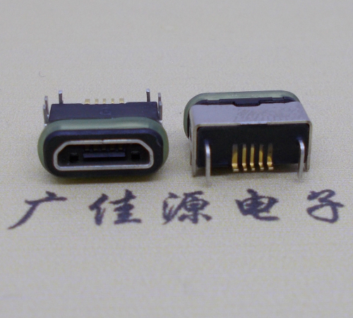 洪梅镇micro  usb连接器 B型口 卧式DIP插板 防水母座