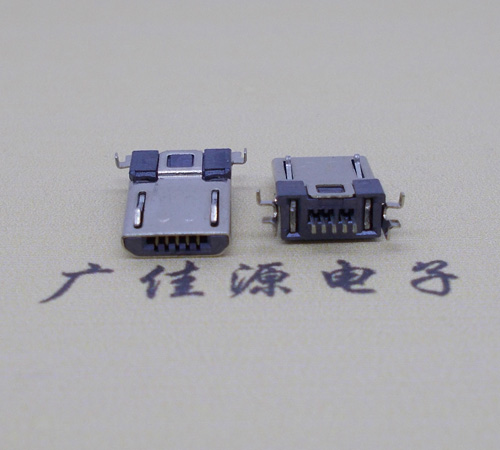 洪梅镇Micro usb焊板式公头贴片SMT款无弹超薄
